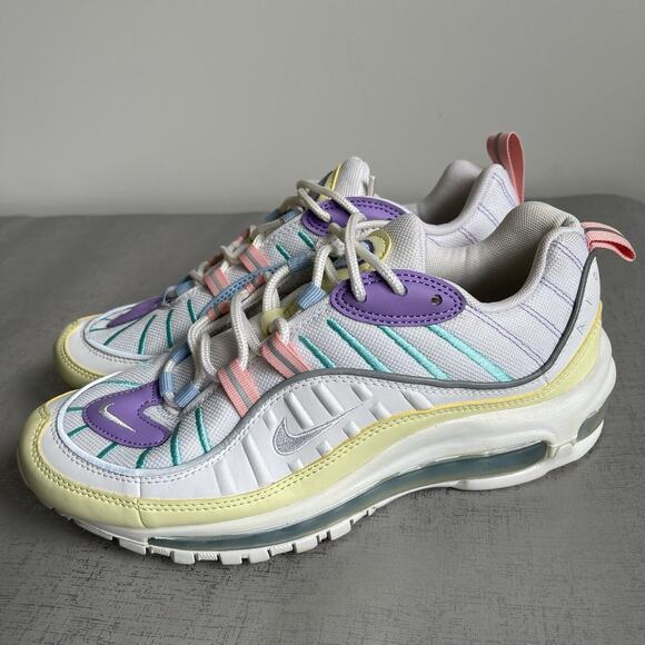 Nike Air Max 98 Easter Pastels Sneakers Trainers Women's Size 8.5 AH6799-300 - Picture 1 of 13